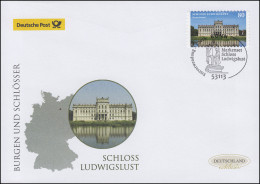 3128 Schloss Ludwigslust, Selbstklebend, Schmuck-FDC Deutschland Exklusiv - Storia Postale