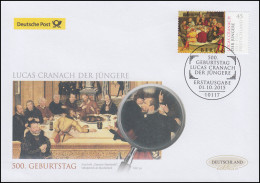3181 Lucas Cranach Der Jüngere, Schmuck-FDC Deutschland Exklusiv - Covers & Documents
