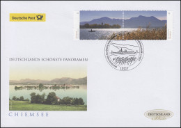 3162-3163 Panorama Chiemsee, Zusammendruck Auf Schmuck-FDC Deutschland Exklusiv - Brieven En Documenten