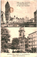 CPA Carte Postale Belgique Bruxelles Jadis Et Aujourd'hui  Eglise Sainte Catherine   VM79305 - Avenues, Boulevards