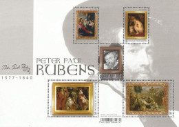 Belgium Belgique Belgien 2018 Rubens Painting Pictures Set Of 5 Stamps In Block MNH - Rubens