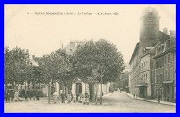 * SAINT MARCELLIN - Le Collège - Animée - Enfants - 6 - Edit. B.F. - 1918 - St - Saint-Marcellin