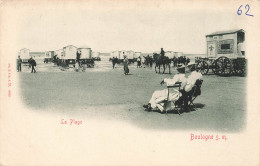 FRANCE - Boulogne S M - Vue Sur La Plage -  Animé - Chevaux - Vue Sur La Mer - Carte Postale Ancienne - Boulogne Sur Mer