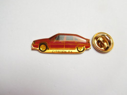 Beau Pin's , Auto Citroën BX , Rouge , écriture Fine - Autres & Non Classés