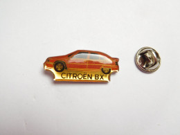 Beau Pin's , Auto Citroën BX , Rouge , Grosse écriture - Autres & Non Classés