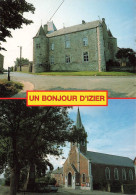 BELGIQUE - Izier - Le Château - L'église - Colorisé - Carte Postale - Marche-en-Famenne