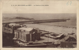 FRANCE - Boulogne Sur Mer - Le Casino Et Les Jetées - Vue Générale - La Plage - La Mer Bateau - Carte Postale Ancienne - Boulogne Sur Mer