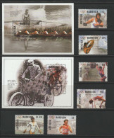 Antigua 1995 Olympic Games Atlanta, Cycling, Rowing Etc. Set Of 6 + 2 S/s MNH - Verano 1996: Atlanta