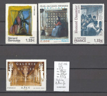 France - Yvert 206/222/223/224 - 20 % DE LA COTE -AUTOADHESIFS - Unused Stamps