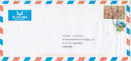 Uganda Air Mail Cover Sent To Germany 18-2-2000 SNAKE And BIRD - Uganda (1962-...)