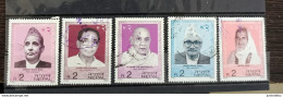 Nepal - 2001 - Personalities Series - Set Of 5 - USED. ( D ) - Condition As Per Scan. ( OL 31.3.20 ) - Népal