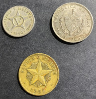 Cuba Lot Van 3 Munten - Kuba