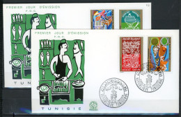 Z37-11 Tunisie FDC 1er Jour N° 680 à 684    A Saisir !!! - Tunesien (1956-...)