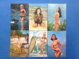 Lotto Da 6 Cartoline Non Viaggiate Donna Ragazza In Costume Da Bagno Bikini  Pin-up - Pin-Ups