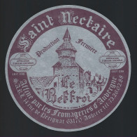 Etiquette Fromage Saint Nectaire Le Beffroi  M Carré Besse En Chandesse Puy De Dome 63 From D'auvergne Aubiere V2 - Käse
