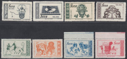 Chine 1953 - Timbres Neufs Emis Sans Gomme. Yvert Nr.: 984/987+992/995. Mi Nr.: 215/8+223/A225.. (VG) DC-12538 - Neufs