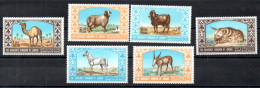 Jordan 1967 Set Animals/Tiere Stamps (Michel 669/74) Nice MNH - Jordanien