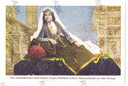 AR 5 - 17856 ARMENIA, Armenian Woman In National Costume- Old Postcard - Unused - Arménie