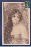 CPA 1 Euro Femme Beauté Illustrateur Woman Circulé Prix De Départ 1 Euro - 1900-1949