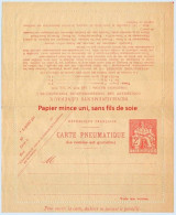 Entier FRANCE - Carte-lettre Pneumatique Neuf ** - 2f Chaplain Orange - Rohrpost