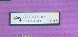 Rare Pins Presse ? Editions De L'oiseau Lyre N465 - Media