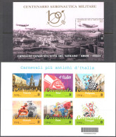 2023 Italia Centenario Aeronautica Militare + Carnevali D'Italia - Foglietti - Nuovi, MNH** - Blocs-feuillets