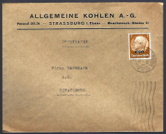 STRASBOURG - 1941 - 3pf HINDENBURG SURCHARGÉ Elsaß - Other & Unclassified