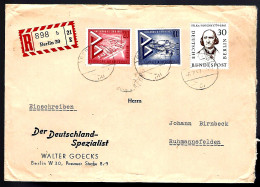 RECOMMANDÉ DE BERLIN - 1957 POUR RUHMANNSFELDEN - Storia Postale