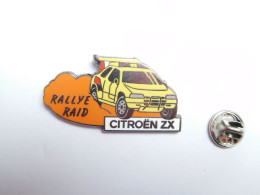 Beau Pin's En Zamac , Auto Citroën ZX , Rallye Raid , Non Signé - Citroën