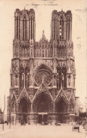 FRANCE - Reims - Vue Générale De La Cathédrale - Carte Postale Ancienne - Reims