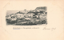 MONACO - Monte Carlo - Vue Générale - FA Et Cie - Vue Sur La Ville - Vue Au Loin De La Mer - Carte Postale Ancienne - Monte-Carlo