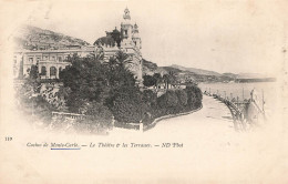 MONACO - Casino De Monte Carlo - Vue Sur Le Théâtre Et Les Terrasses - N D Phot - à L'extérieure- Carte Postale Ancienne - Monte-Carlo