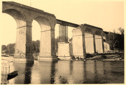 Laval * RARE Grande Photo * Viaduc , Ligne Chemin De Fer De Versailels à Rennes * Travaux Construction * 16.5x11cm - Laval