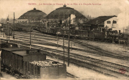 N59 - 10 - TROYES - Aube - Les Rotondes Du Chemin De Fer à La Chapelle Saint-Luc - Stazioni Con Treni