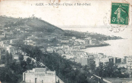 ALGERIE - Alger - Notre Dame D'Afrique Et Bab El Oued - Vue D'ensemble De La Ville - La Mer - Carte Postale Ancienne - Alger