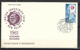 INDE. N°130 Sur Enveloppe 1er Jour (FDC) De 1961. Foire Industrielle. - FDC