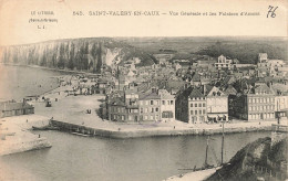 FRANCE - Saint Valéry En Caux - Vue Générale Et Les Falaises D'Amont - Vue Sur La Ville - Animé - Carte Postale Ancienne - Saint Valery En Caux