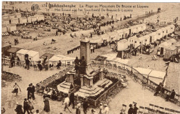 BLANKENBERGHE  , La Plage Au Monument De Bruyne Et Lippens - Blankenberge