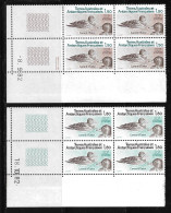 CN4 - Y&T PO97/98 Canard D' Eaton ** MNH De 1982 En Bloc De 4 Coins De Feuille Daté - Unused Stamps