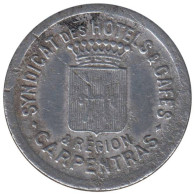CARPENTRAS - 01.01 - Monnaie De Nécessité - 10 Centimes - Monetary / Of Necessity