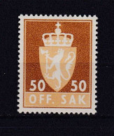 NORVEGE 1955 SERVICE N°78A NEUF AVEC CHARNIERE - Service