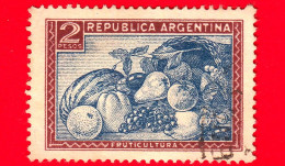 ARGENTINA - Usato - 1936 - Prodotti Del Paese - Frutta - 2 - Oblitérés