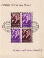 Belgique 1937 Bloc COB N° BL7 Fondation Musicale Reine Elisabeth (1er Jour D'émission) - 1924-1960