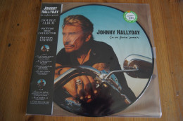 JOHNNY HALLYDAY CA NE FINIRA JAMAIS DOUBLE LP PICTURES DISC  EDITION LIMITEE  VALEUR+ NEUF SCELLE 2015 - Rock