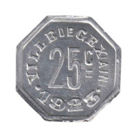 GEX - 01.03 - Monnaie De Nécessité - 25 Centimes 1923 - Monedas / De Necesidad