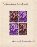 Belgique 1937 Bloc COB N° BL7 Fondation Musicale Reine Elisabeth (1er Jour D'émission) - 1924-1960