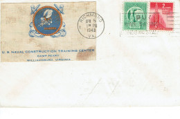 Etats Unis N° 472 + 473 Lettre De Richemond 5 Avril 1943 - Andere & Zonder Classificatie