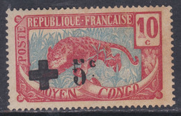 Congo N° 65 X Au Profit De La Croix-Rouge, Surcharge Noire  Trace De Charnière, TB - Unused Stamps