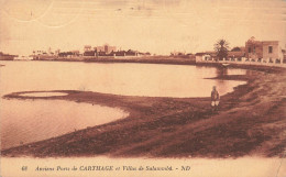 TUNISIE - Anciens Ports De Carthage Et Villas De Salammbô - N D - Les Lagunes - Carte Postale Ancienne - Tunisie