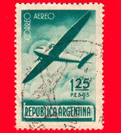 ARGENTINA - Usato - 1940 - Posta Aerea - Aereo In Volo - 1.25 - P. Aerea - Poste Aérienne